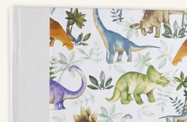 Baby Photoalbum white colored  dinosaurs